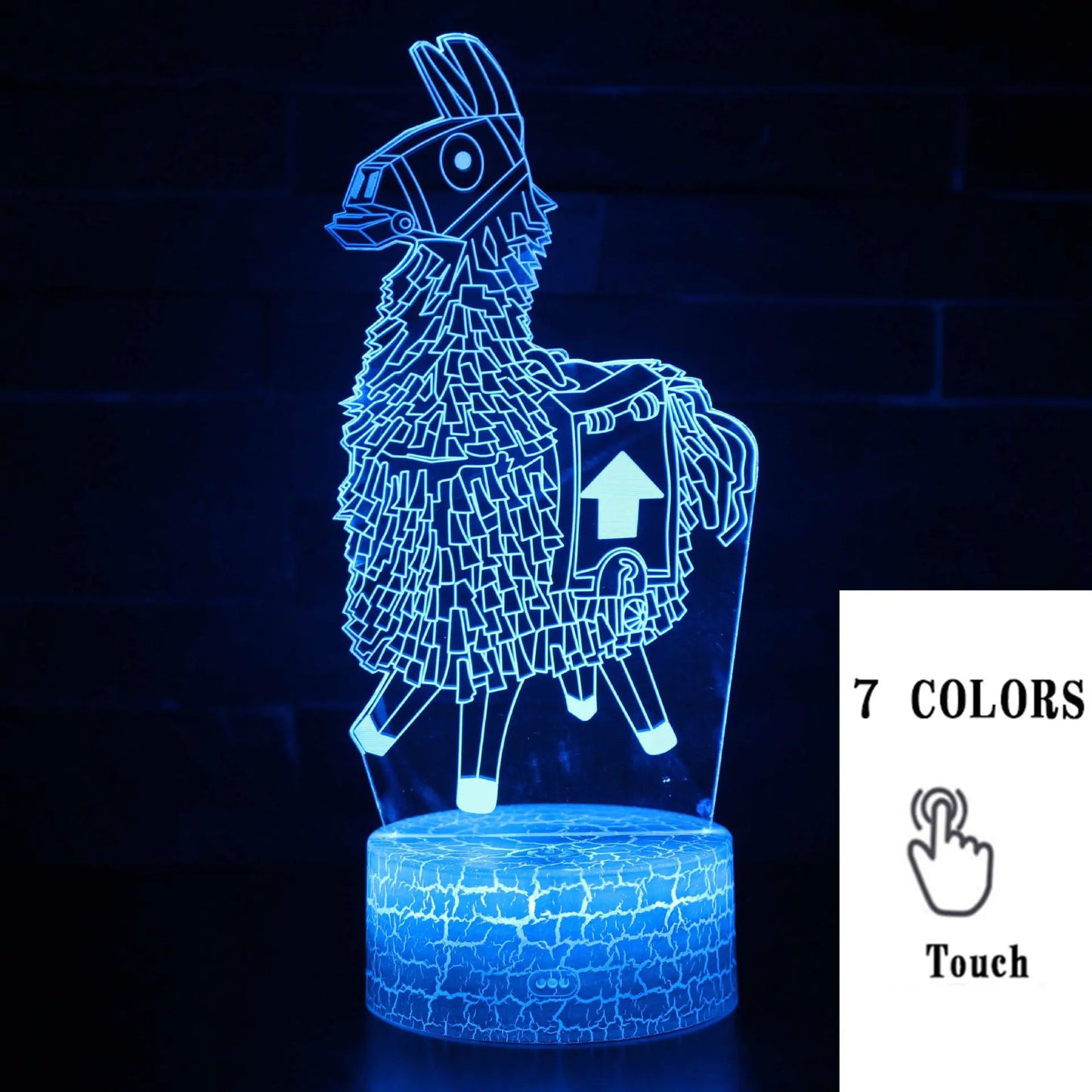 Colorful 3D LED Touch Lamp