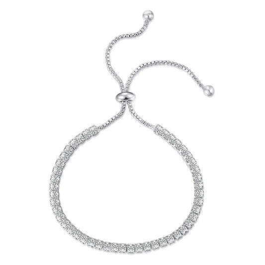 Elegant Women's Diamond Line Bracelet