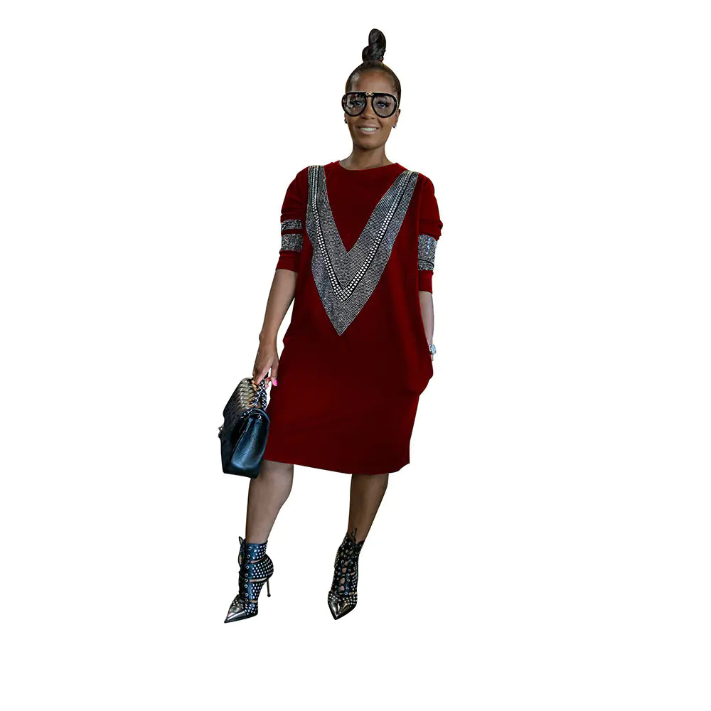 Autumn Bliss Cotton Midi Dress