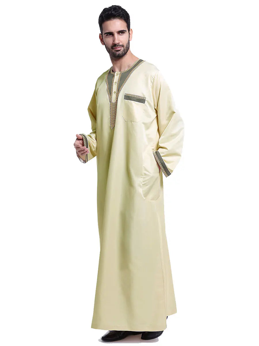 Elegant Arabian Men's Robe - Traditional Style