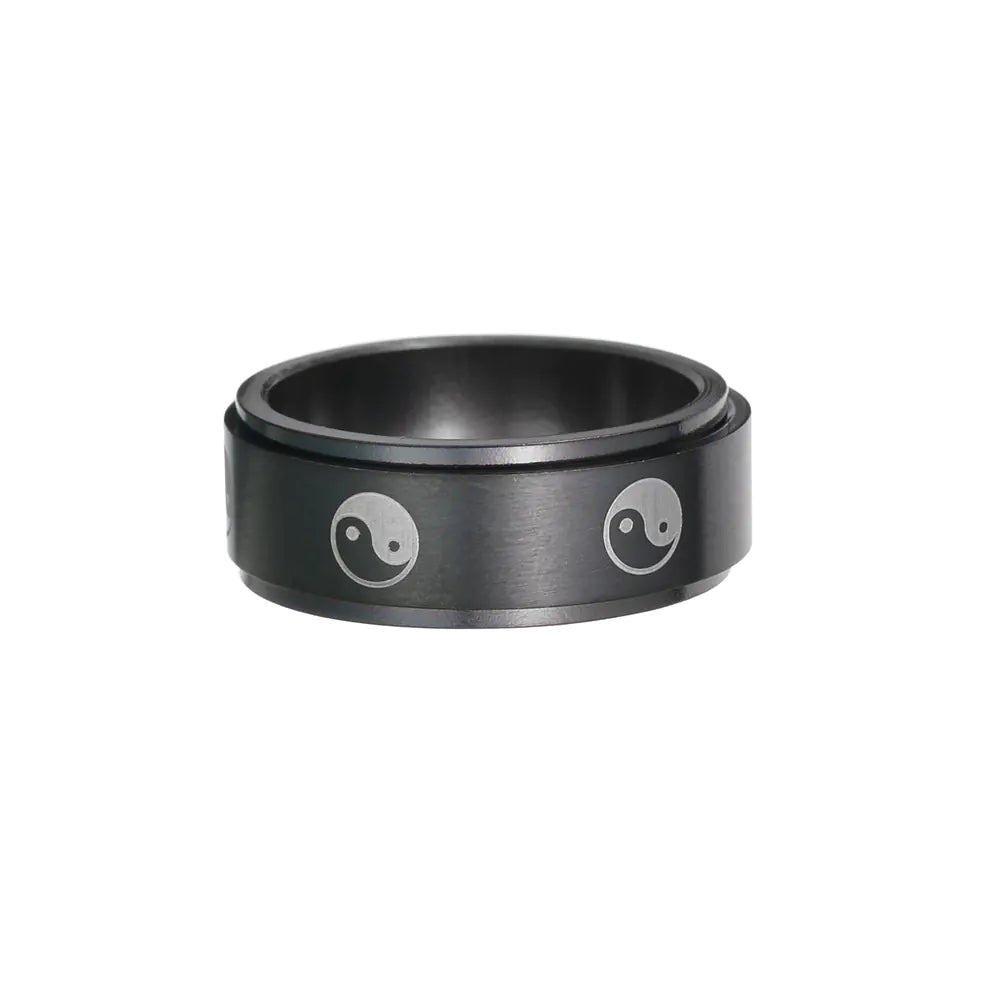 Sleek Stainless Anxiety Relief Ring