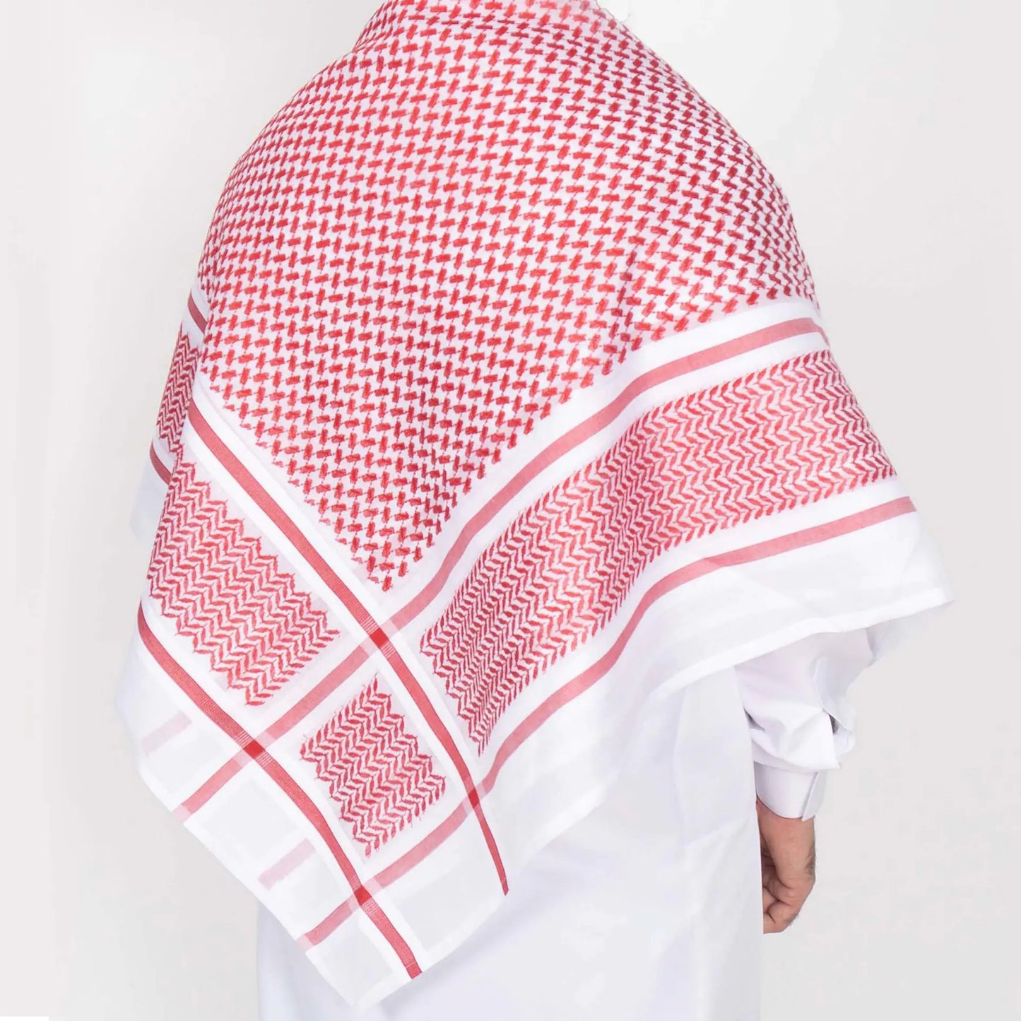 Elegant Checkered Men's Keffiyeh
