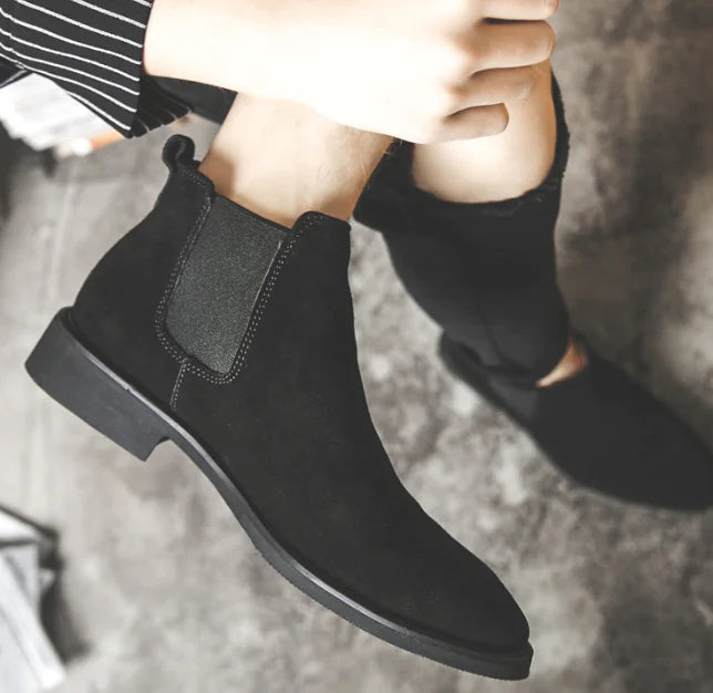 Men's Luxe Leather High-Top Boots