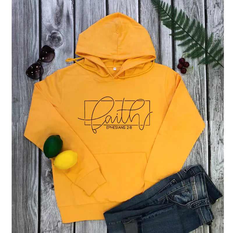 Women's Cozy Alphabet Hoodie with Pockets