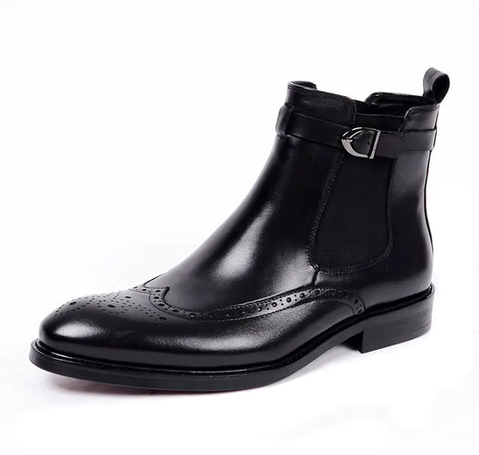 Martin High-Top Cowboy Leather Boots
