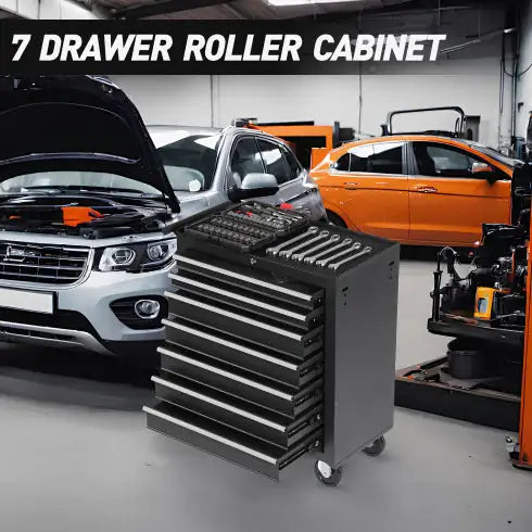 7-Drawer Rolling Tool Cart with Wheels