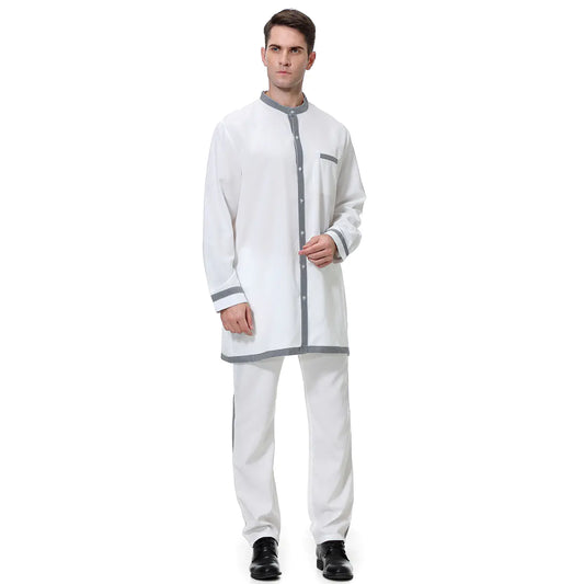Elegant Men's Muslim Robe Ensemble