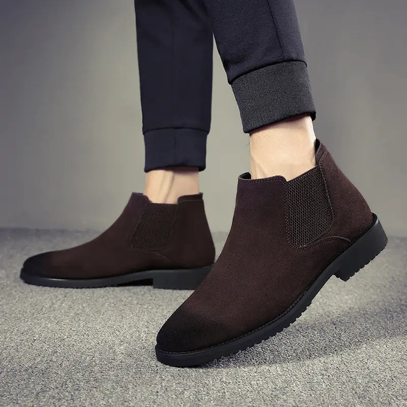 Men's Luxe Leather High-Top Boots