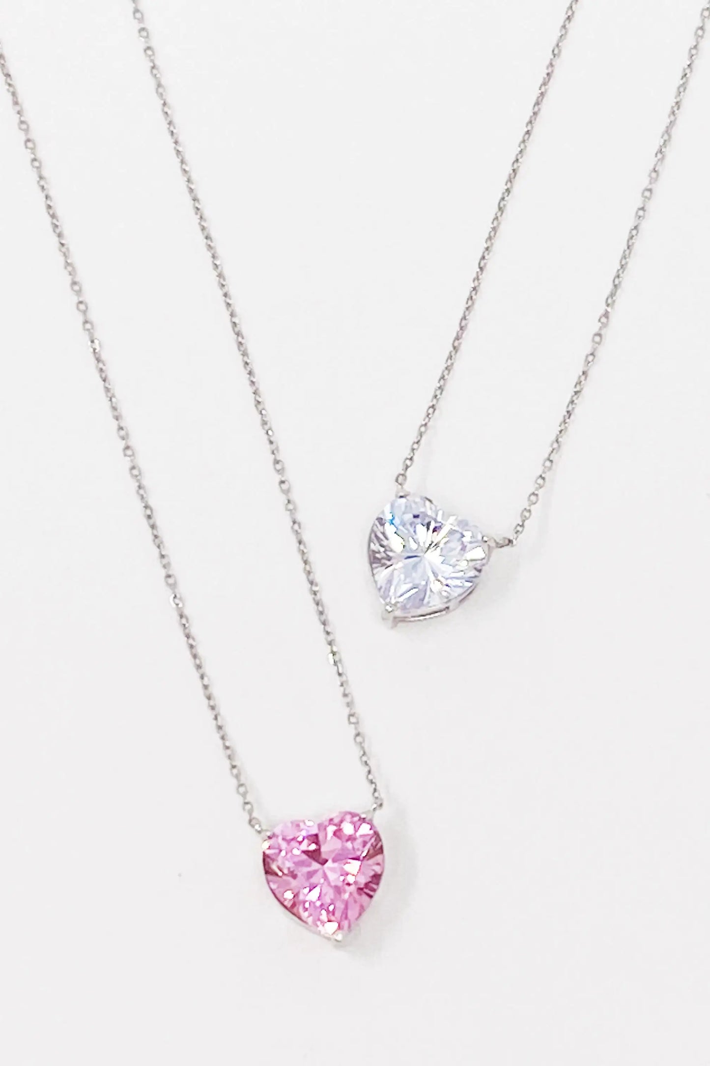 Elegant Sterling Silver Heart Pendant Necklace