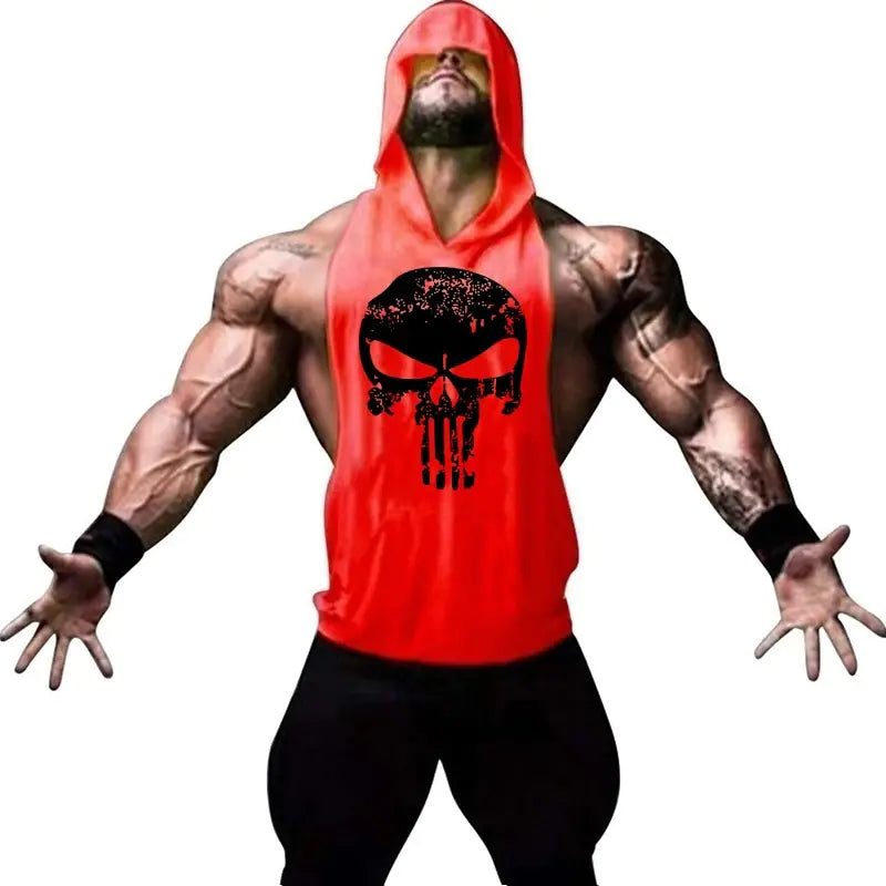 Men's Gorilla Skull Athletic Vest