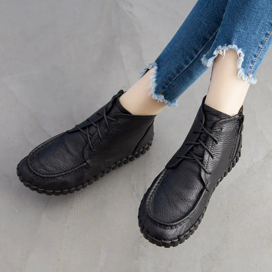 Chic Soft-Sole Retro Ankle Boots