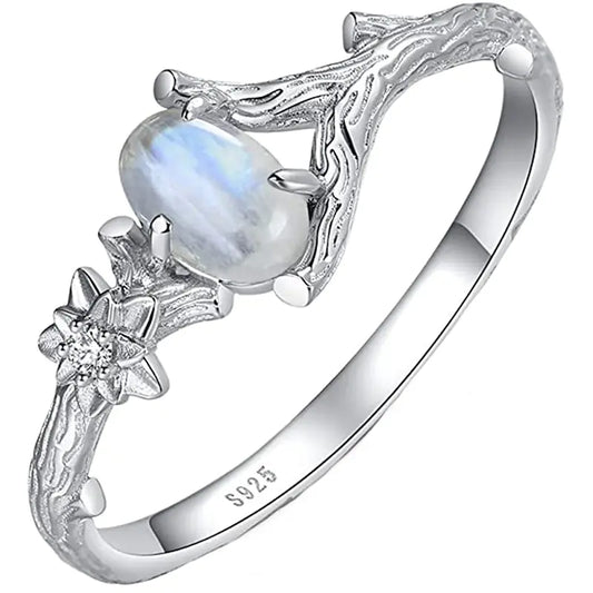 Elegant Moonlight Gemstone Ring