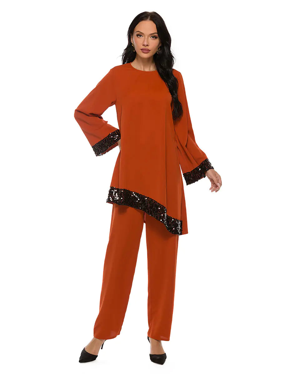 Elegant Arabian Plus Size Dress Set