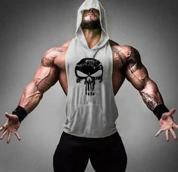 Men's Gorilla Skull Athletic Vest