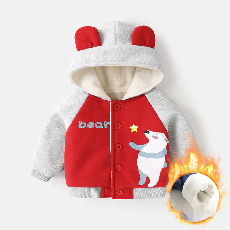 Unisex Baby Fleece Hoodie for Winters