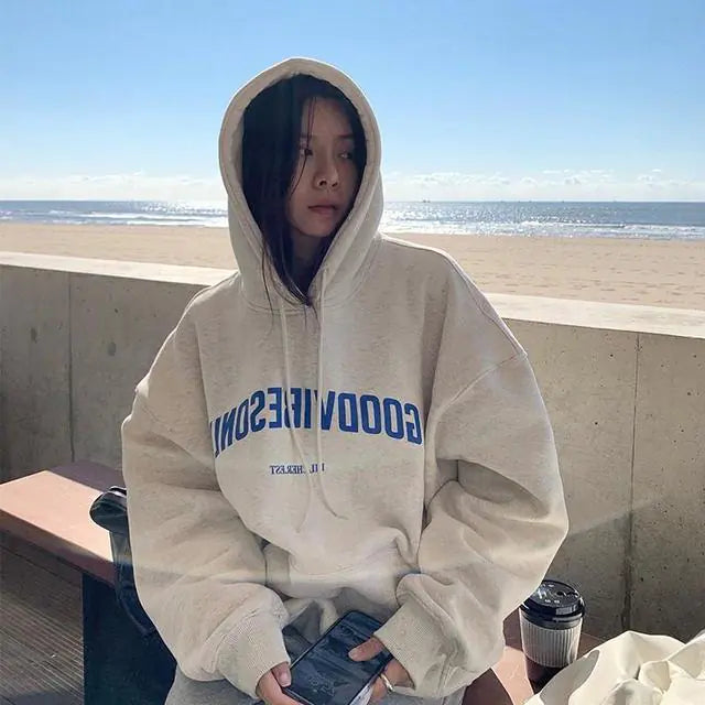 Chic Oversized Letter Hoodie