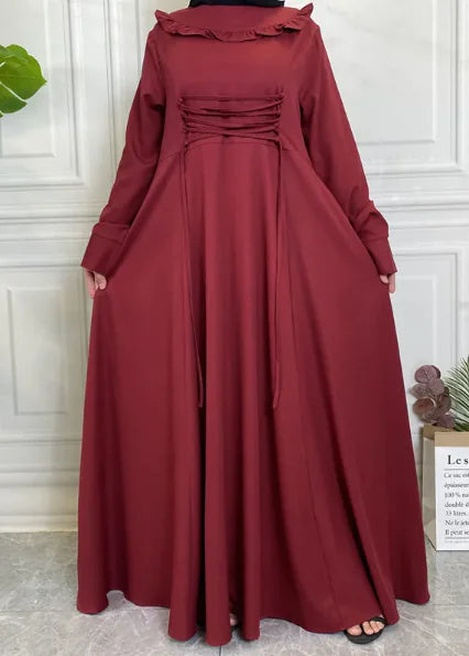 Chiffon Linen Long Sleeve Skirt