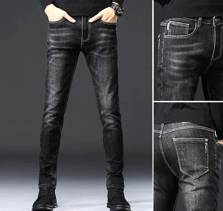 Men's Tapered Casual Jeans