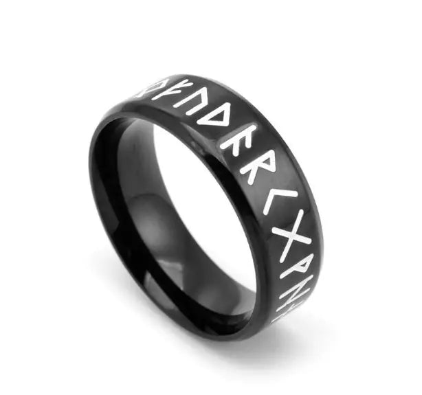 Titanium Steel Monogram Ring