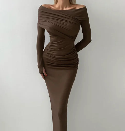 Chic Modal Collar Dress