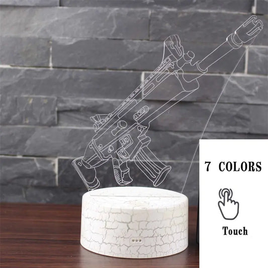 Colorful 3D LED Touch Lamp