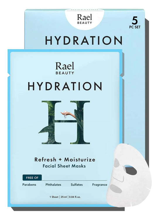 Rael Hydraboost Bamboo Sheet Mask - Vegan Korean Skincare 5-Pack