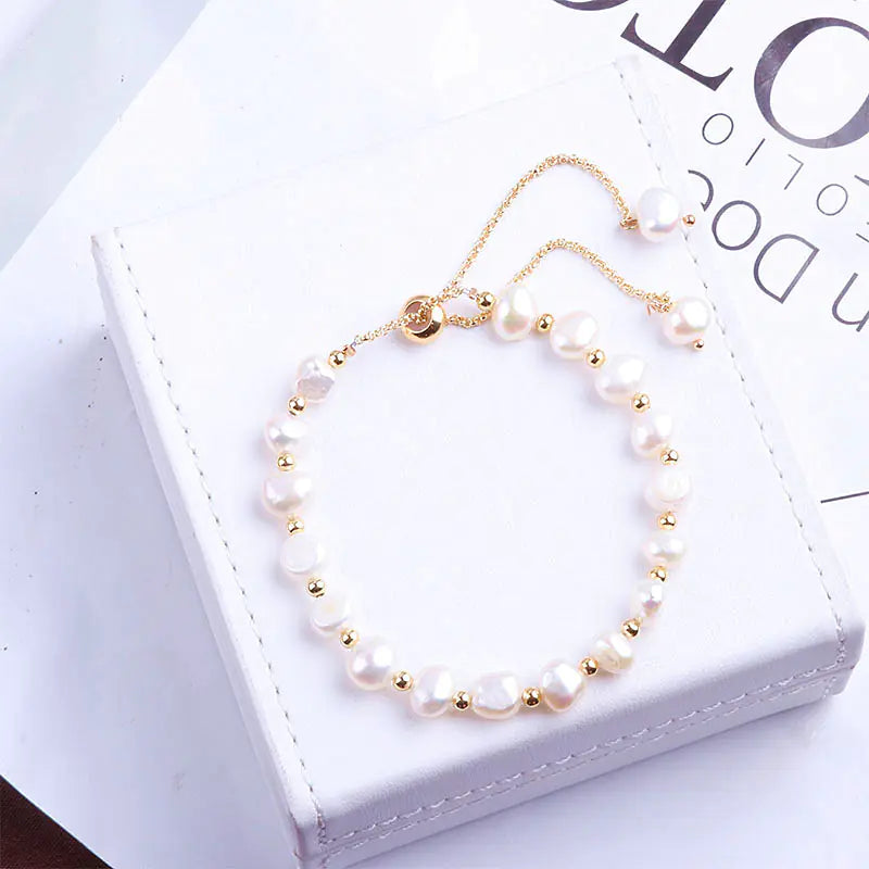 Ladies' Elegant Pearl Bead Bracelet