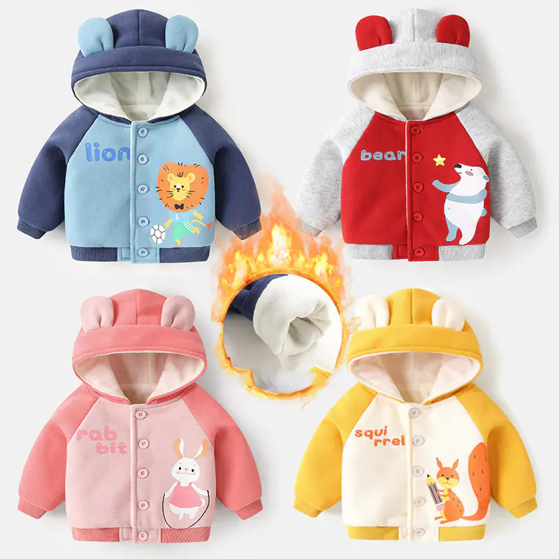 Unisex Baby Fleece Hoodie for Winters