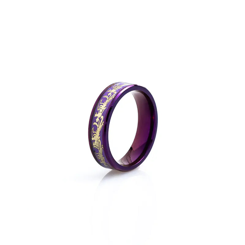 Elegant Purple Titanium Band