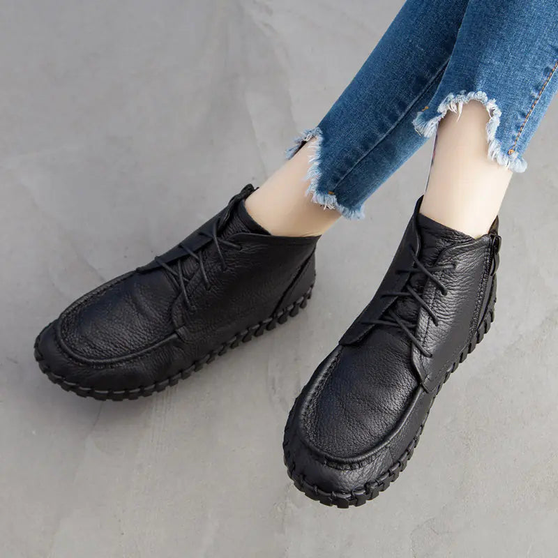 Chic Soft-Sole Retro Ankle Boots