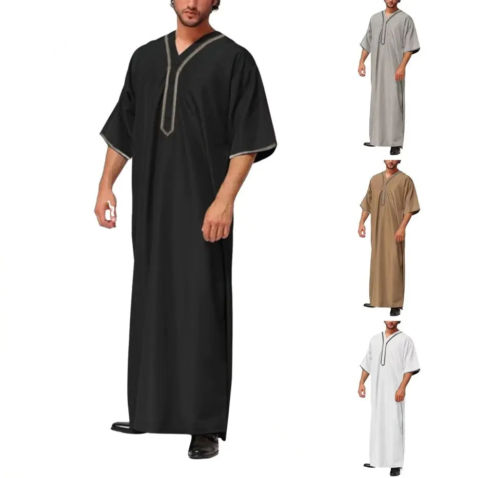 2024 Elegant Men's Arabic Long Shirt