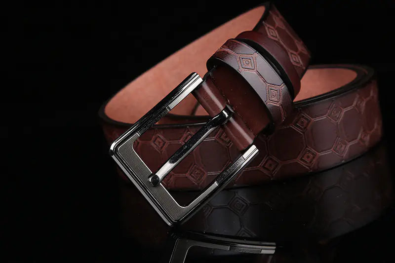 New Men's Faux Leather Belt