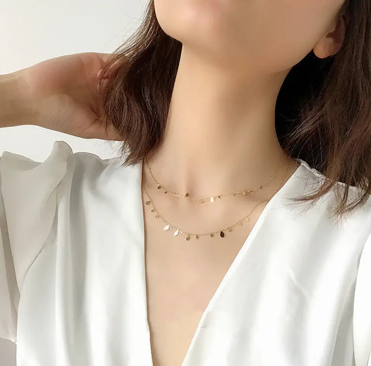 French Elegance Layered Disc Choker