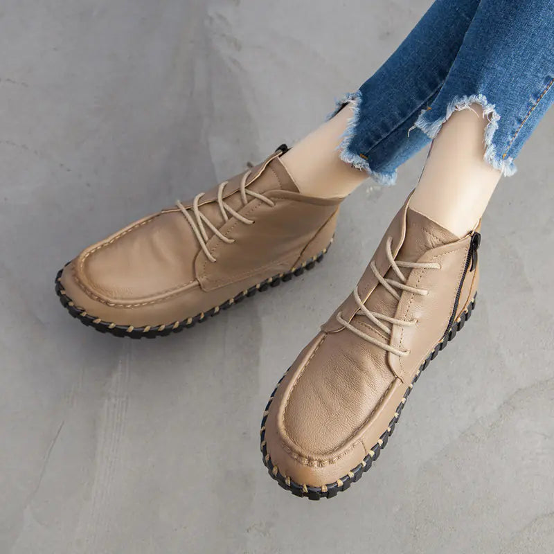 Chic Soft-Sole Retro Ankle Boots