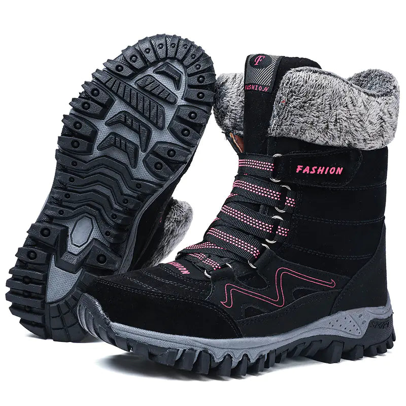 Fleece-Lined Women's Snow Boots
