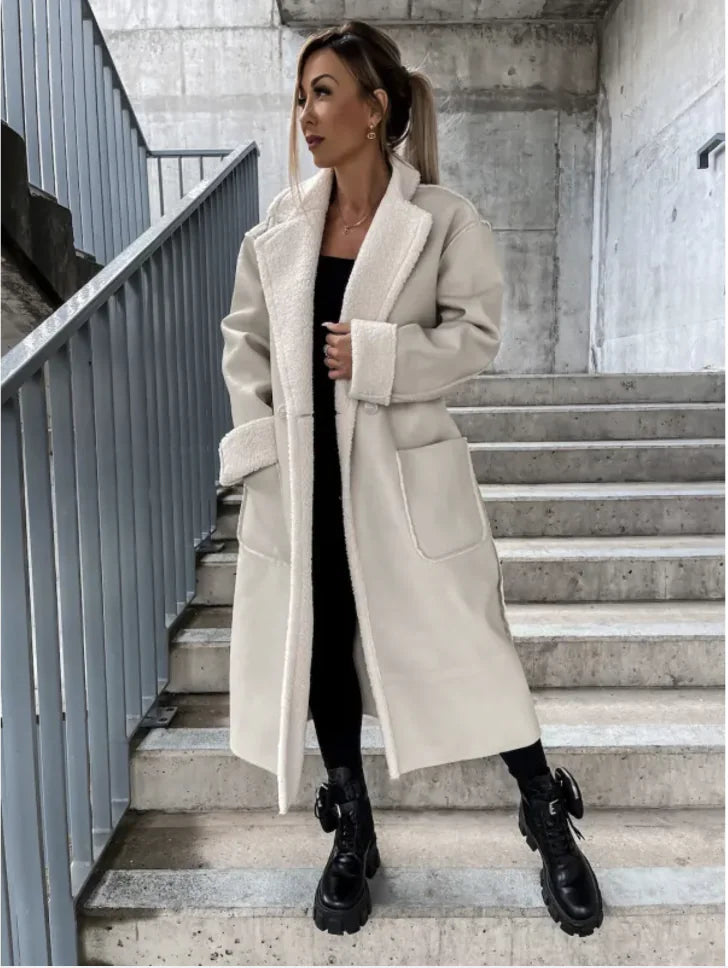Seasonal Thick Leather Overcoat