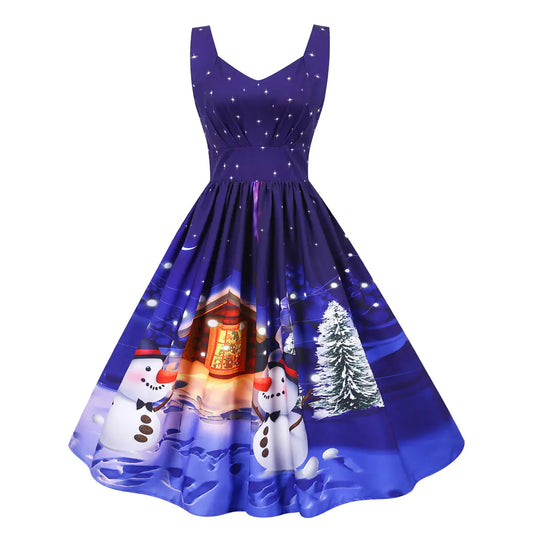 2021 Floral Elegance Party Dress for Women