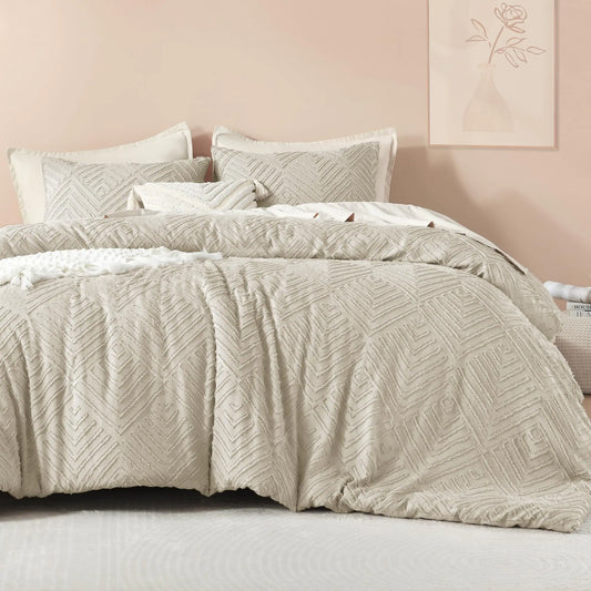 Litanika Queen Boho Tufted Comforter Set