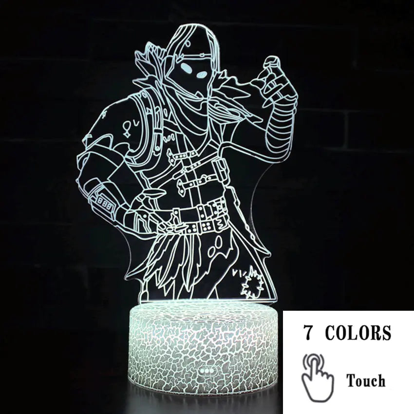 Colorful 3D LED Touch Lamp