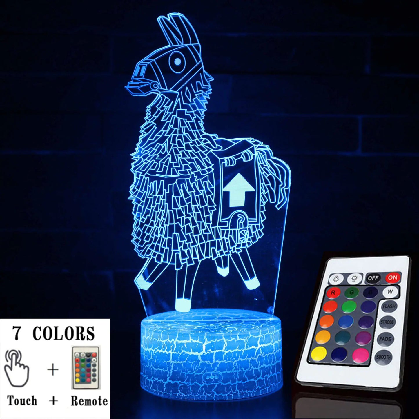 Colorful 3D LED Touch Lamp