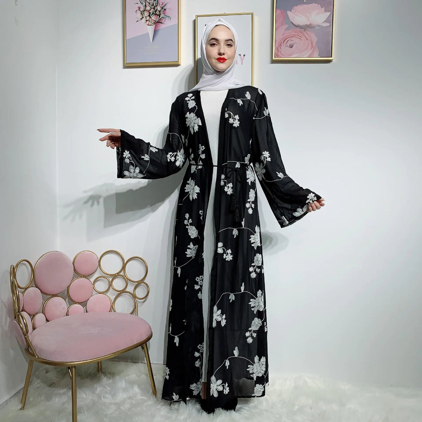Elegant Muslim Flow Robe