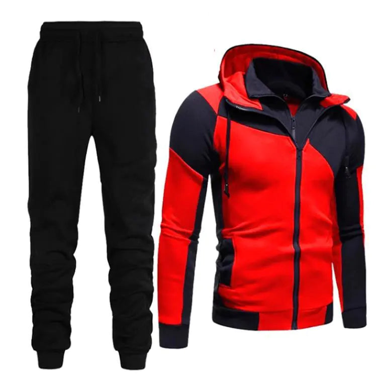 2020 Men's Stylish Color Block Hoodie