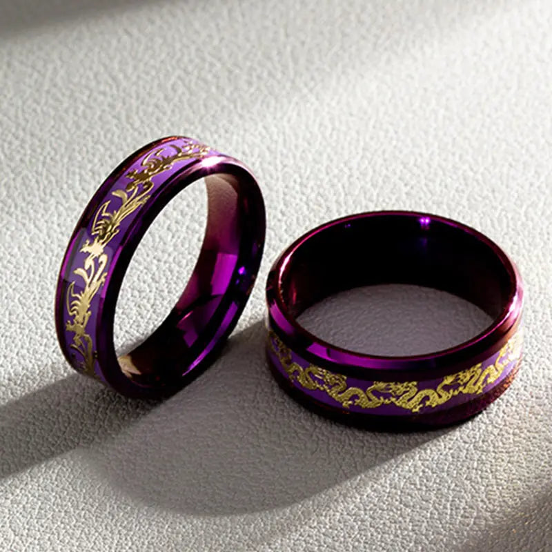 Elegant Purple Titanium Band