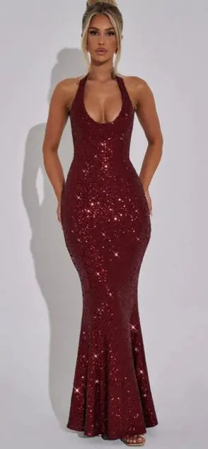 Halter Neckline Dress