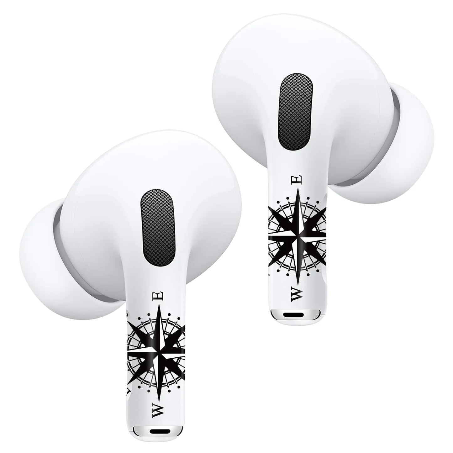 ROCKMAX for AirPods Pro Skin Accessories Compass Tattoos for Air Pods Decor Unique Gifts for Boys and Girls Customized Decal Sticker Compatible to AirPods Pro 2nd Generation Case Cover