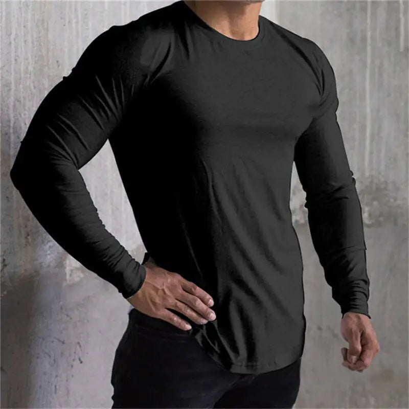 Fast Dry Men's Workout Long Sleeve Tee