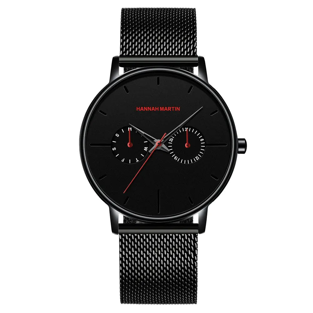 Classic Leather-Crafted Timepiece - Modern Appeal