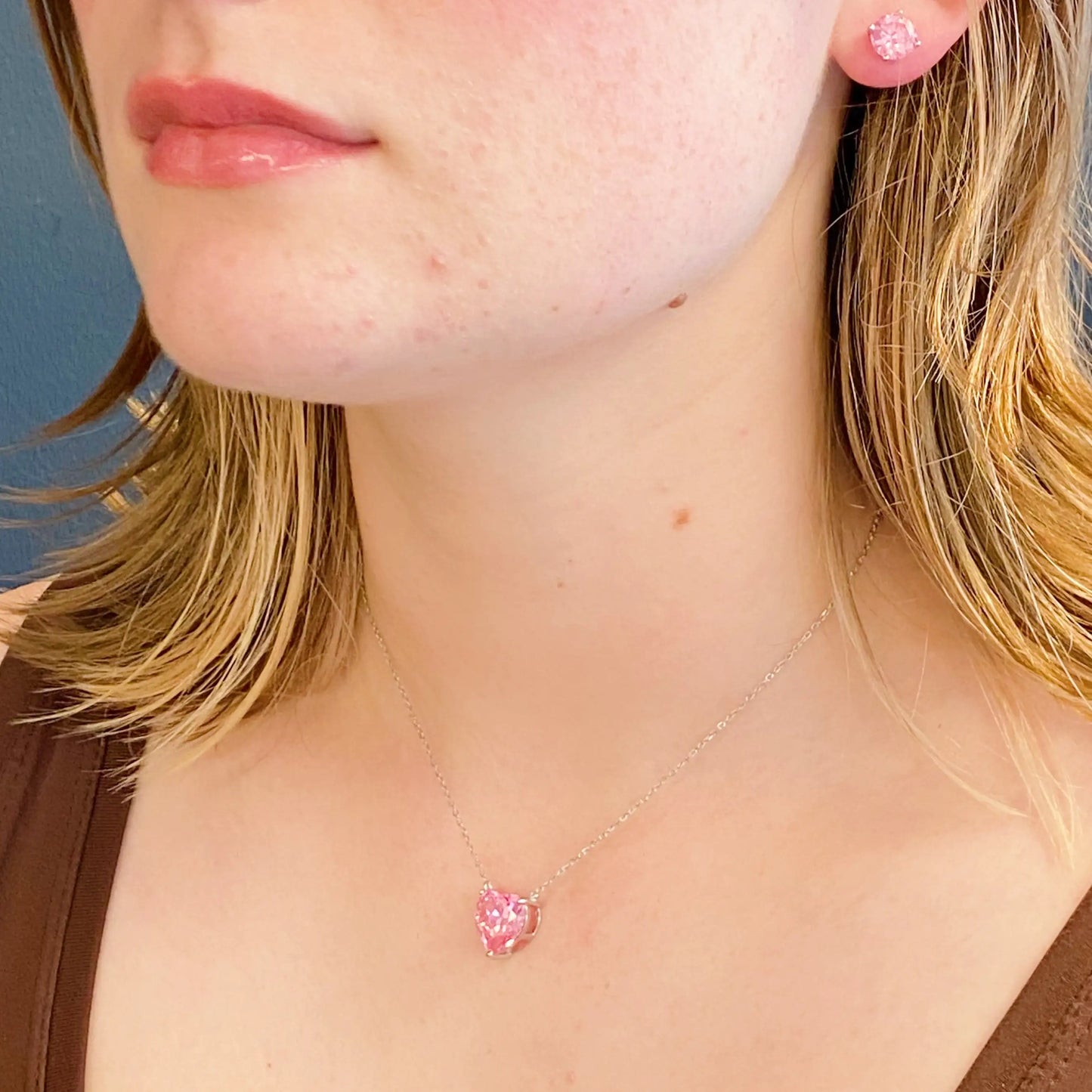Elegant Sterling Silver Heart Pendant Necklace