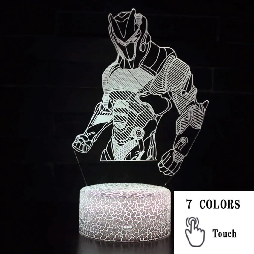Colorful 3D LED Touch Lamp