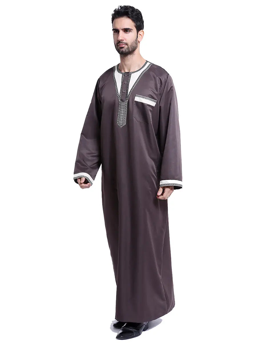 Elegant Arabian Men's Robe - Traditional Style